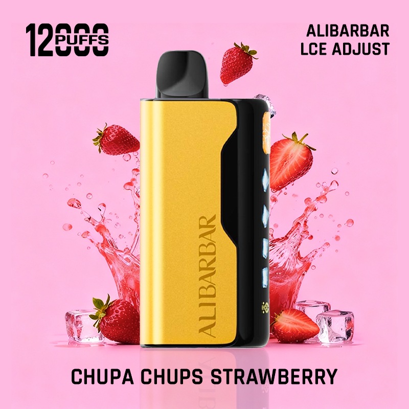 alibarbar 12000 chupa chupas strawberry